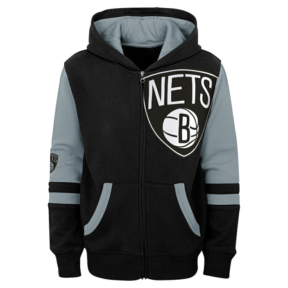 Brooklyn Nets Preschool Straight To The League Full-Zip Hoodie Black - NBA