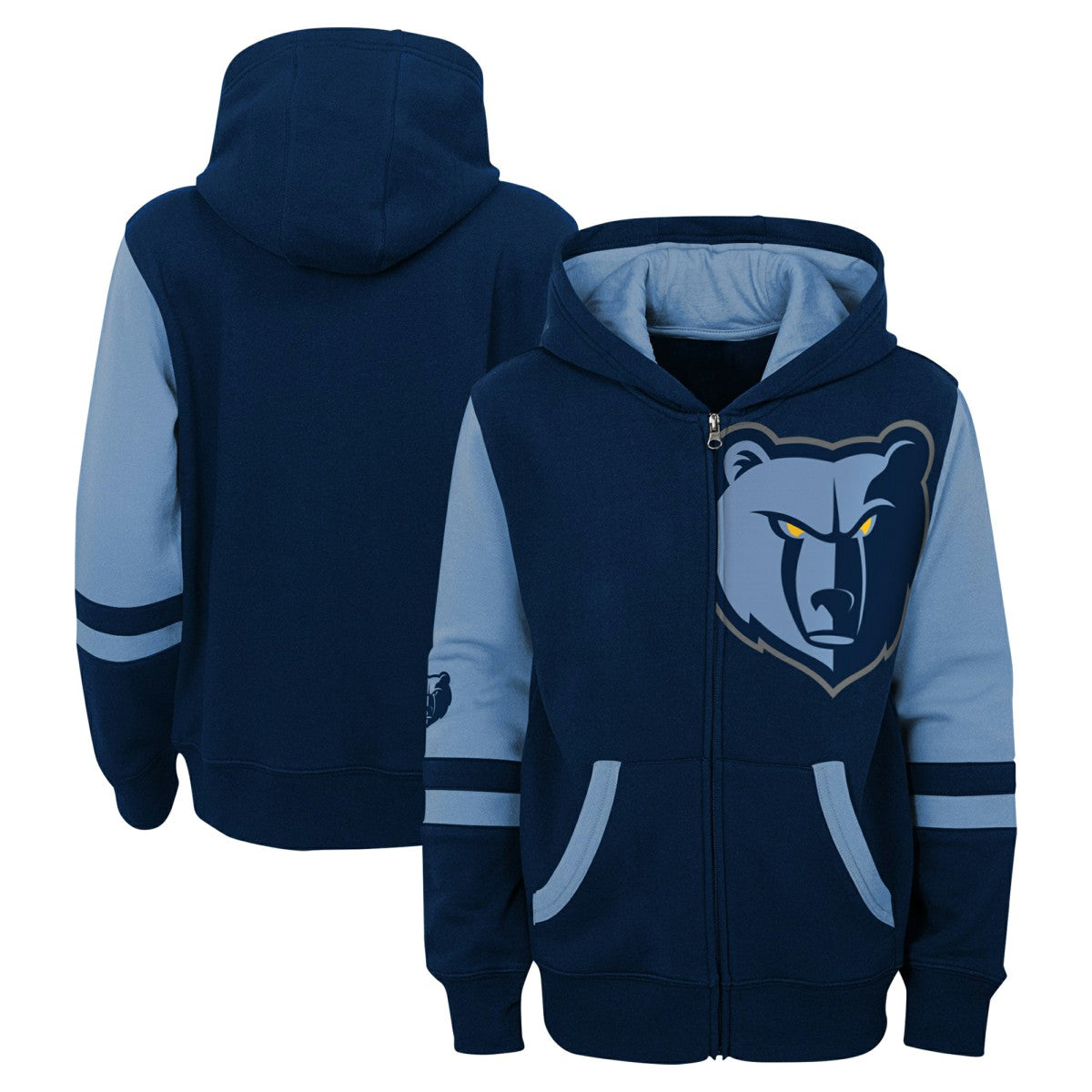Memphis Grizzlies Preschool Straight To The League Full-Zip Hoodie Navy - NBA