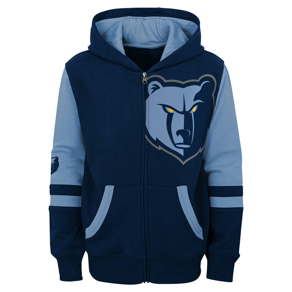 Memphis Grizzlies Preschool Straight To The League Full-Zip Hoodie Navy - NBA