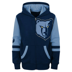 Memphis Grizzlies Preschool Straight To The League Full-Zip Hoodie Navy - NBA