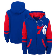 Philadelphia 76ers Preschool Straight To The League Full-Zip Hoodie Royal - NBA