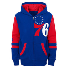 Philadelphia 76ers Preschool Straight To The League Full-Zip Hoodie Royal - NBA