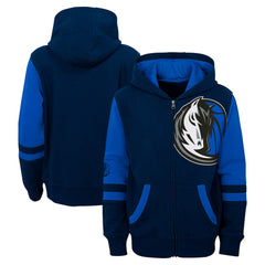 Dallas Mavericks Preschool Straight To The League Full-Zip Hoodie Navy - NBA
