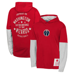 Washington Wizards Youth Small Ball Long Sleeve Hoodie T-Shirt Red - NBA