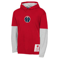 Washington Wizards Youth Small Ball Long Sleeve Hoodie T-Shirt Red - NBA