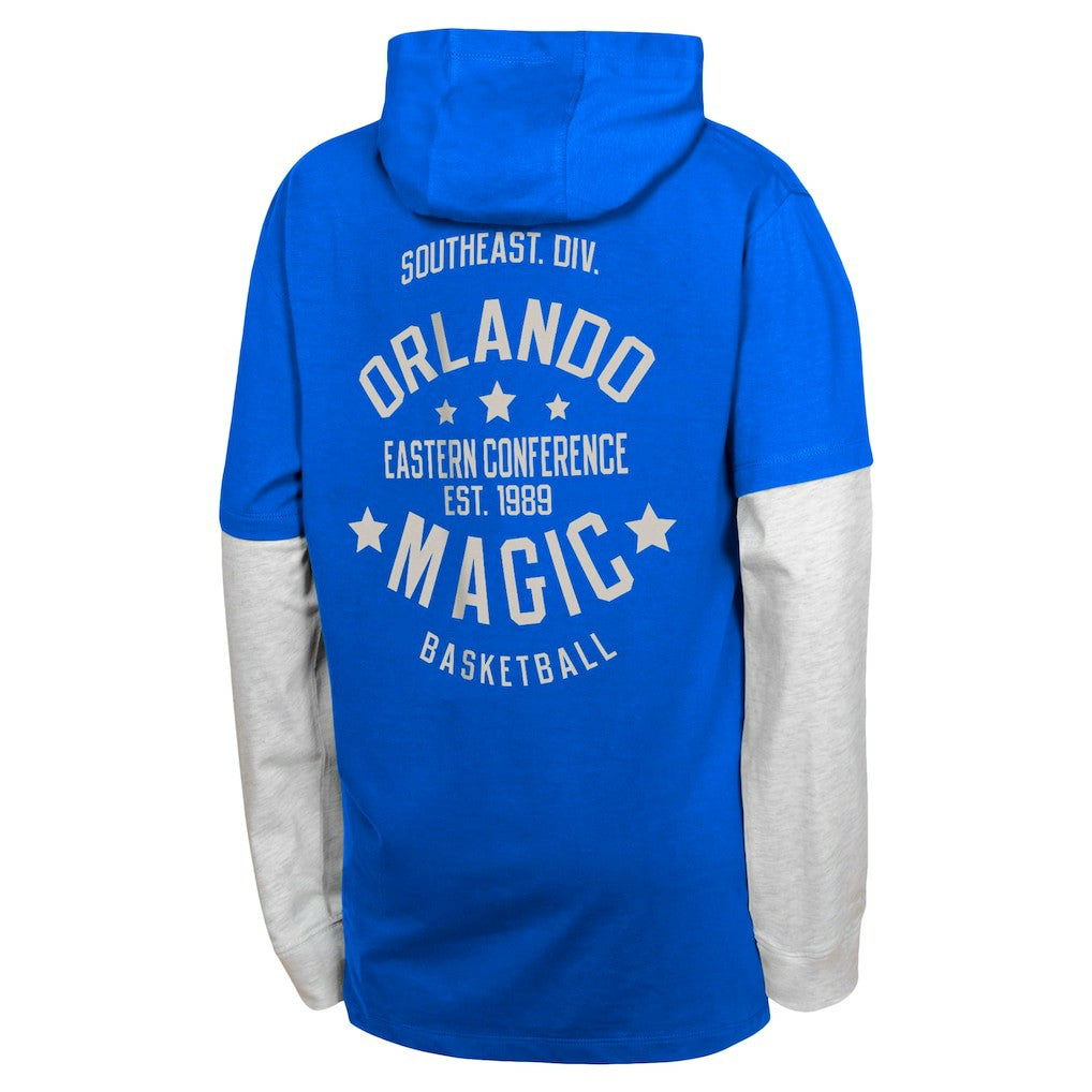 Orlando Magic Youth Small Ball Long Sleeve Hoodie T-Shirt Blue - NBA