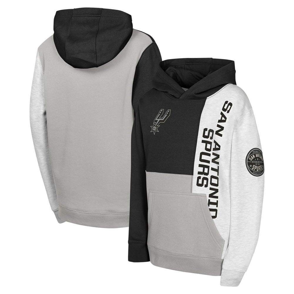 San Antonio Spurs Youth Splash Pullover Hoodie Black - NBA