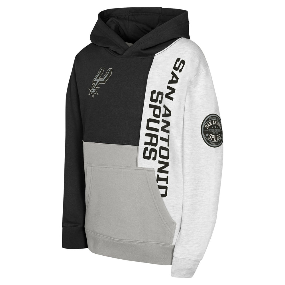 San Antonio Spurs Youth Splash Pullover Hoodie Black - NBA