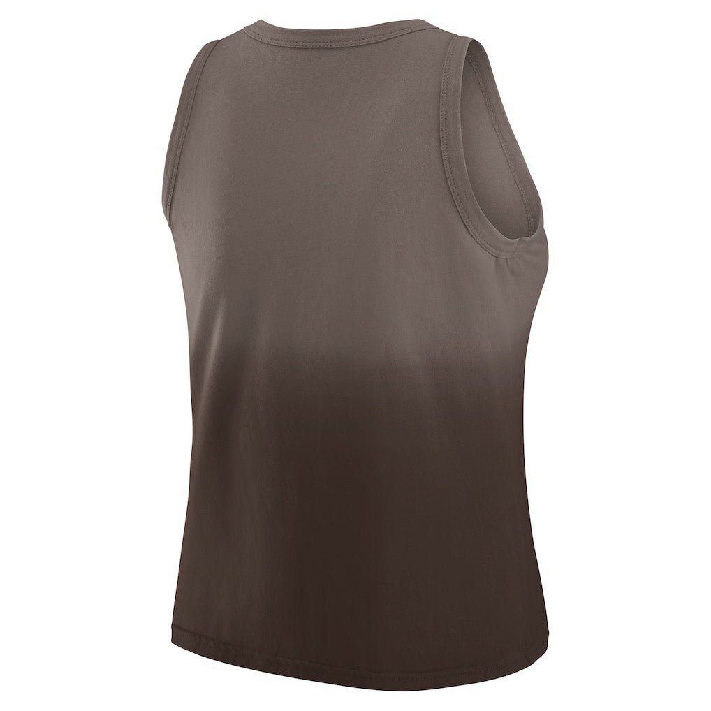 Cleveland Browns WEAR by Erin Andrews x Gracie Hunt Women's Ombre Tank Top Brown | NFL