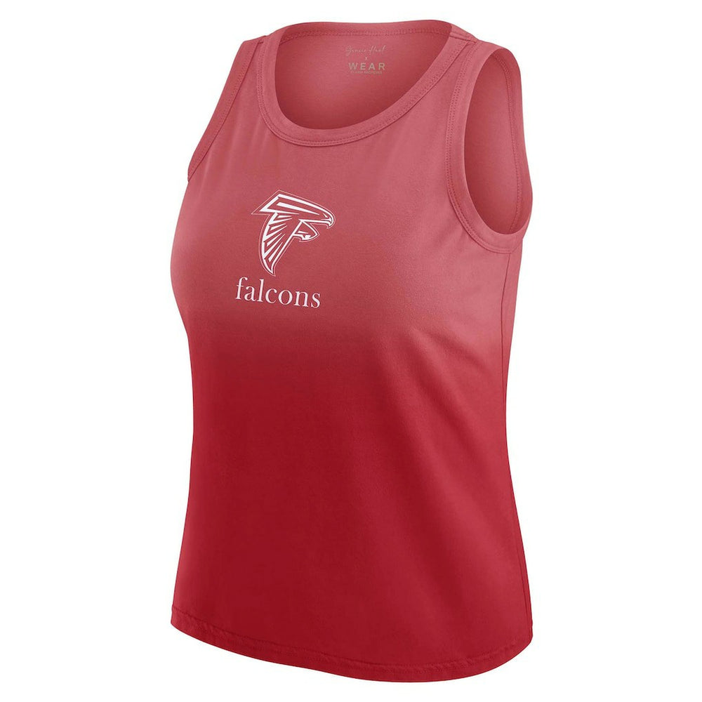 Atlanta Falcons WEAR by Erin Andrews x Gracie Hunt Women's Ombre Tank Top Scarlet | NFL