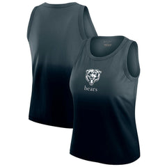 Chicago Bears WEAR by Erin Andrews x Gracie Hunt Women's Ombre Tank Top Navy | NFL