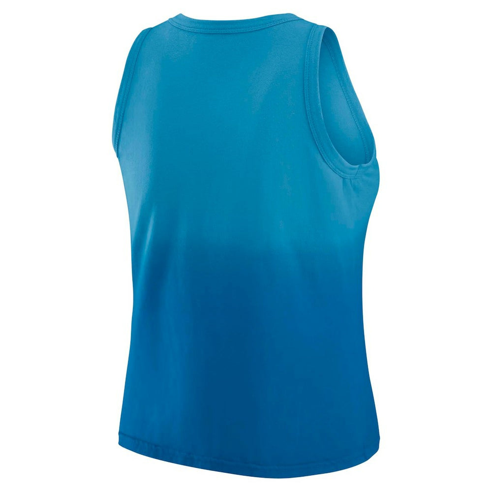 Los Angeles Chargers WEAR by Erin Andrews x Gracie Hunt Women's Ombre Tank Top Blue | NFL