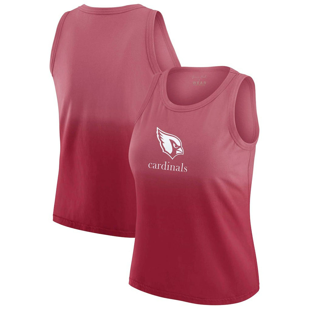 Arizona Cardinals WEAR by Erin Andrews x Gracie Hunt Women's Ombre Tank Top Cardinal | NFL