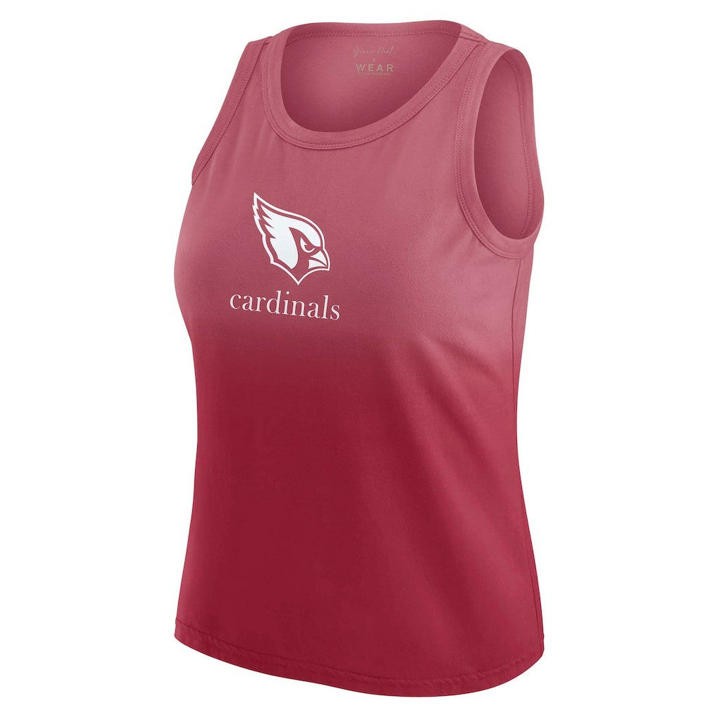 Arizona Cardinals WEAR by Erin Andrews x Gracie Hunt Women's Ombre Tank Top Cardinal | NFL