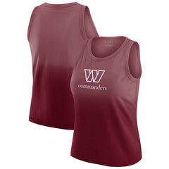 Washington Commanders WEAR by Erin Andrews x Gracie Hunt Women's Ombre Tank Top Burgundy | NFL