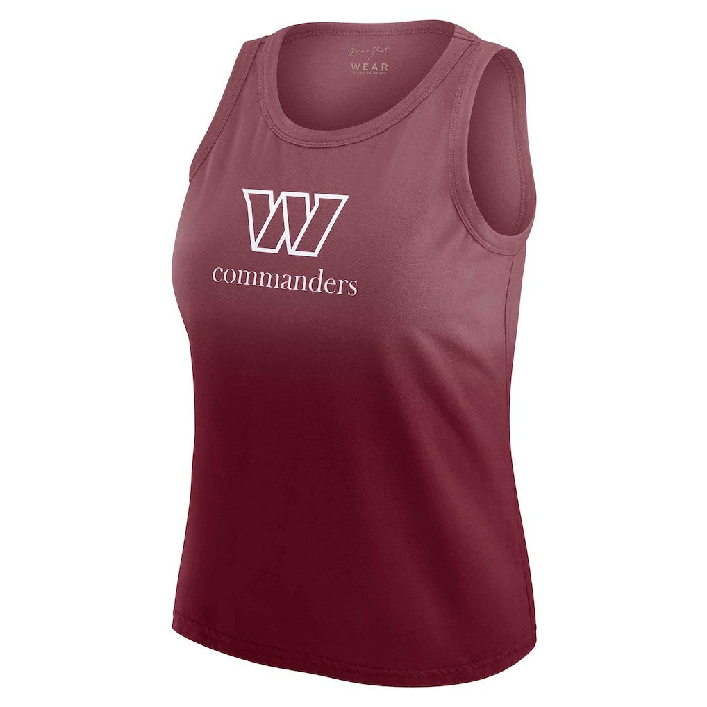 Washington Commanders WEAR by Erin Andrews x Gracie Hunt Women's Ombre Tank Top Burgundy | NFL
