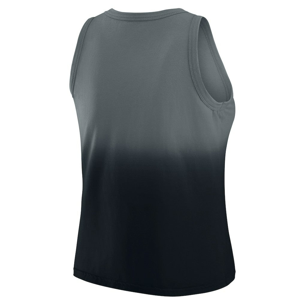 Carolina Panthers WEAR by Erin Andrews x Gracie Hunt Women's Ombre Tank Top Black | NFL