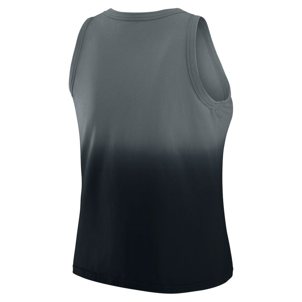 Carolina Panthers WEAR by Erin Andrews x Gracie Hunt Women's Ombre Tank Top Black | NFL