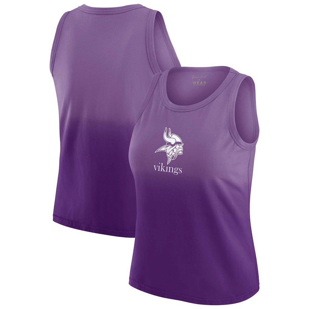 Minnesota Vikings WEAR by Erin Andrews x Gracie Hunt Women's Ombre Tank Top Purple | NFL