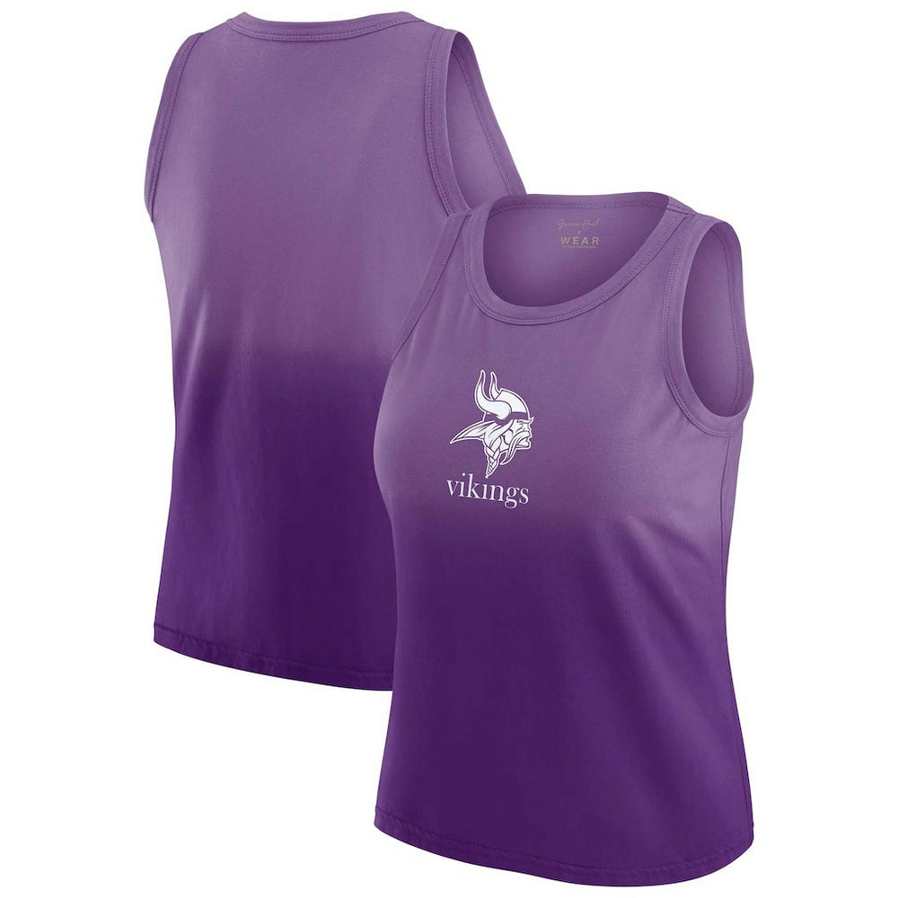 Minnesota Vikings WEAR by Erin Andrews x Gracie Hunt Women's Ombre Tank Top Purple | NFL