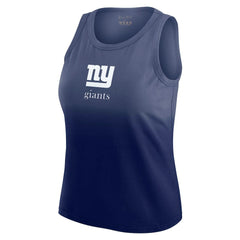 New York Giants WEAR by Erin Andrews x Gracie Hunt Women's Ombre Tank Top Navy | NFL