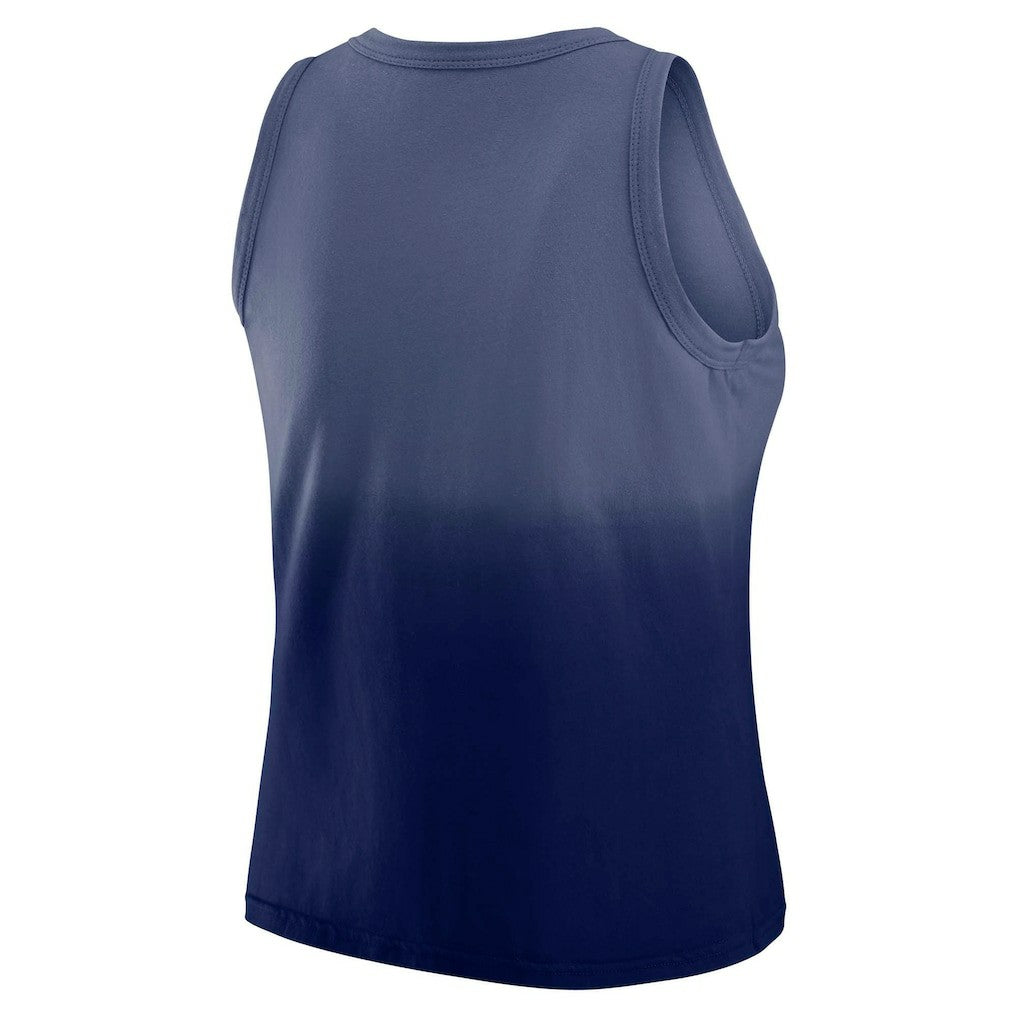 New York Giants WEAR by Erin Andrews x Gracie Hunt Women's Ombre Tank Top Navy | NFL