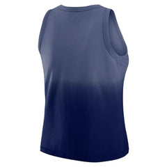 New York Giants WEAR by Erin Andrews x Gracie Hunt Women's Ombre Tank Top Navy | NFL