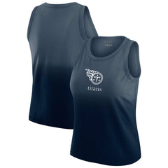 Tennessee Titans WEAR by Erin Andrews x Gracie Hunt Women's Ombre Tank Top Navy | NFL