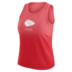 Kansas City Chiefs WEAR by Erin Andrews x Gracie Hunt Women's Ombre Tank Top Red | NFL