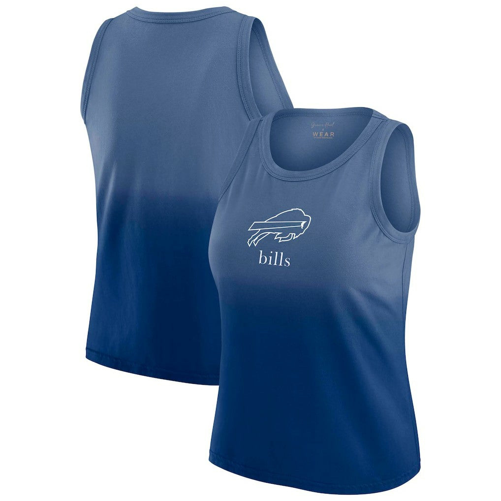Buffalo Bills WEAR by Erin Andrews x Gracie Hunt Women's Ombre Tank Top Royal | NFL