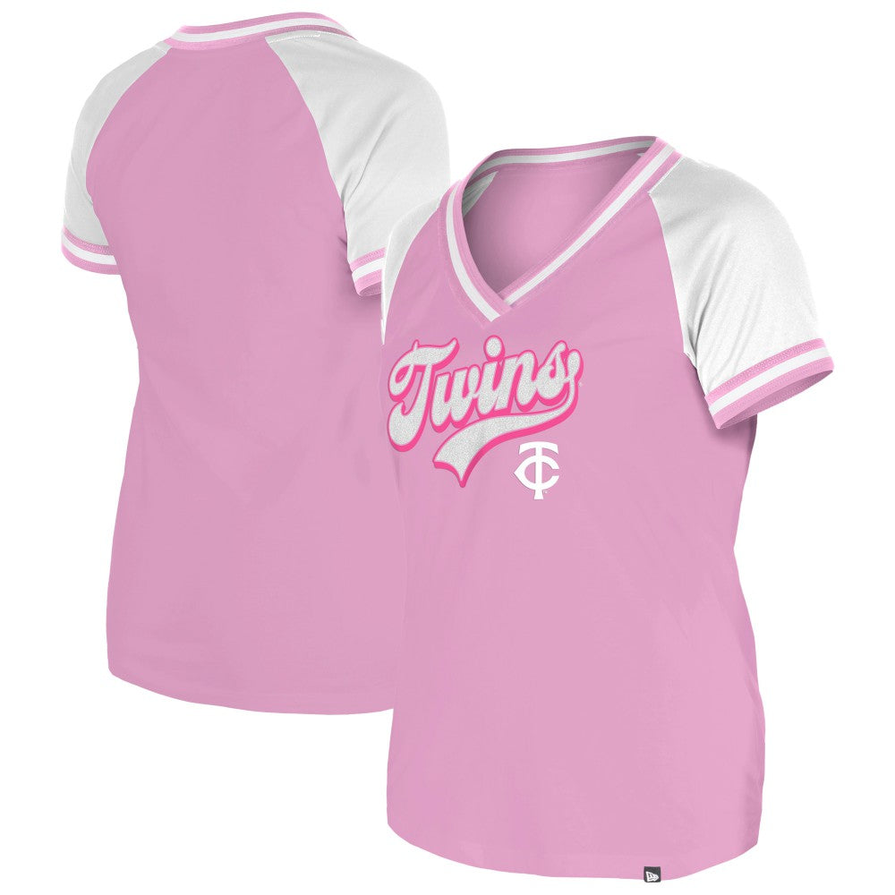 Minnesota Twins New Era Women's Gameday V-Neck T-Shirt - MLB
