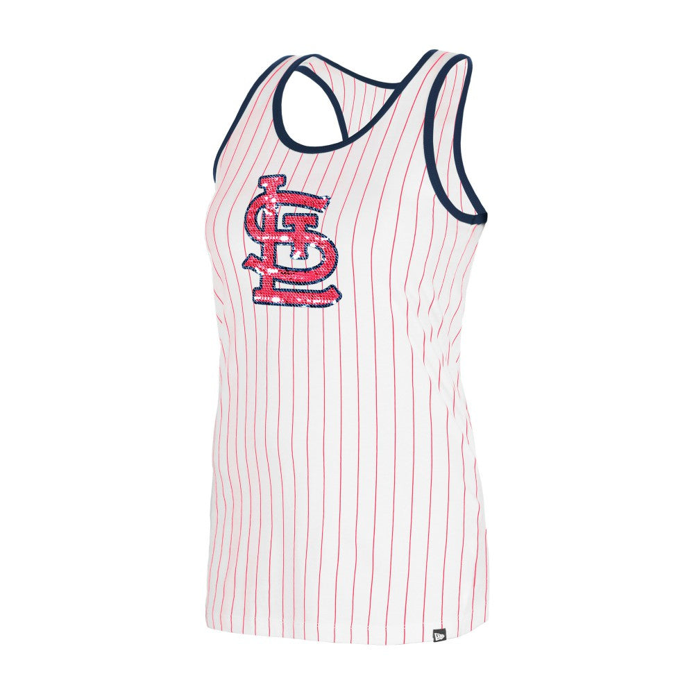 St. Louis Cardinals New Era Women's Gameday Pinstripe Tank Top - MLB