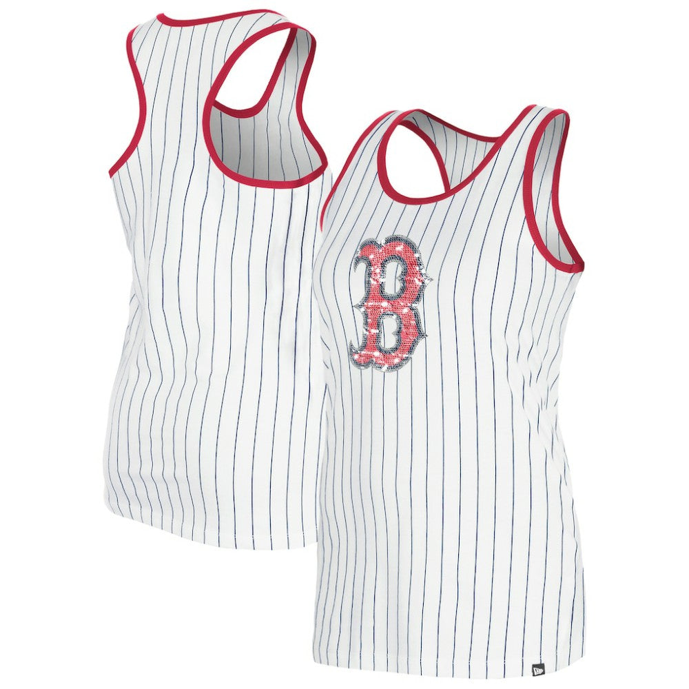Boston Red Sox New Era Women's Gameday Pinstripe Tank Top - MLB