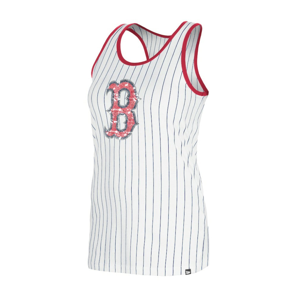 Boston Red Sox New Era Women's Gameday Pinstripe Tank Top - MLB