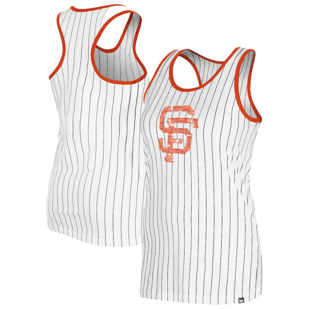 San Francisco Giants New Era Women's Gameday Pinstripe Tank Top - MLB
