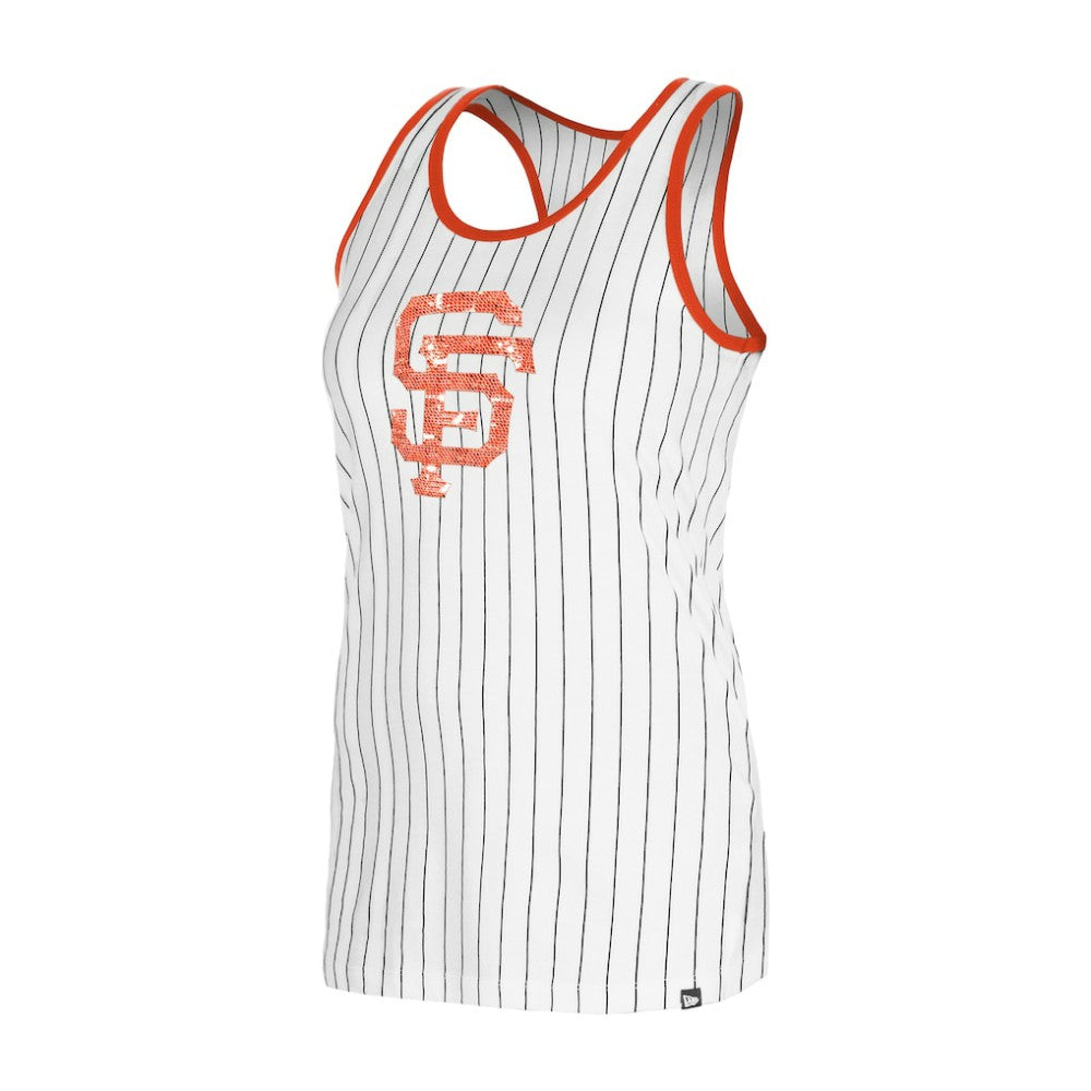 San Francisco Giants New Era Women's Gameday Pinstripe Tank Top - MLB
