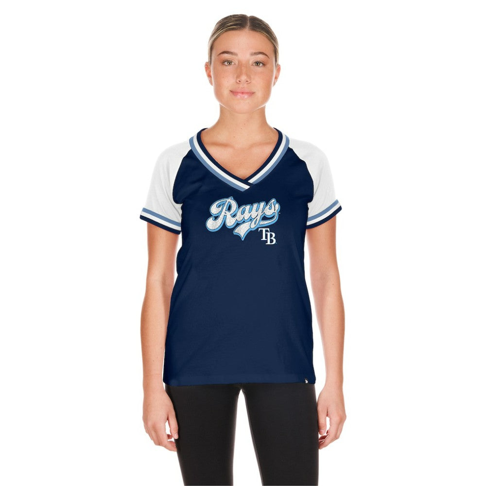 Tampa Bay Rays New Era Women's Gameday Raglan V-Neck T-Shirt - MLB