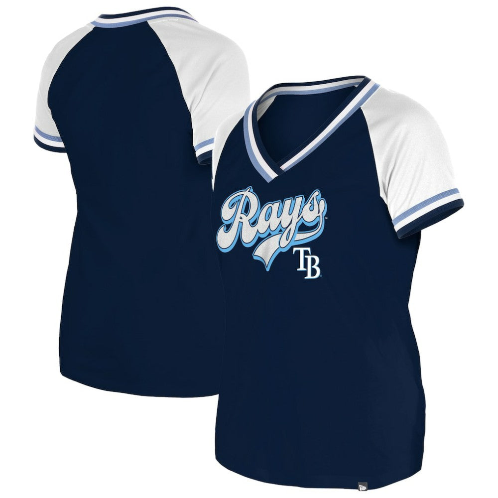 Tampa Bay Rays New Era Women's Gameday Raglan V-Neck T-Shirt - MLB