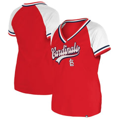 St. Louis Cardinals New Era Women's Gameday Raglan V-Neck T-Shirt - MLB