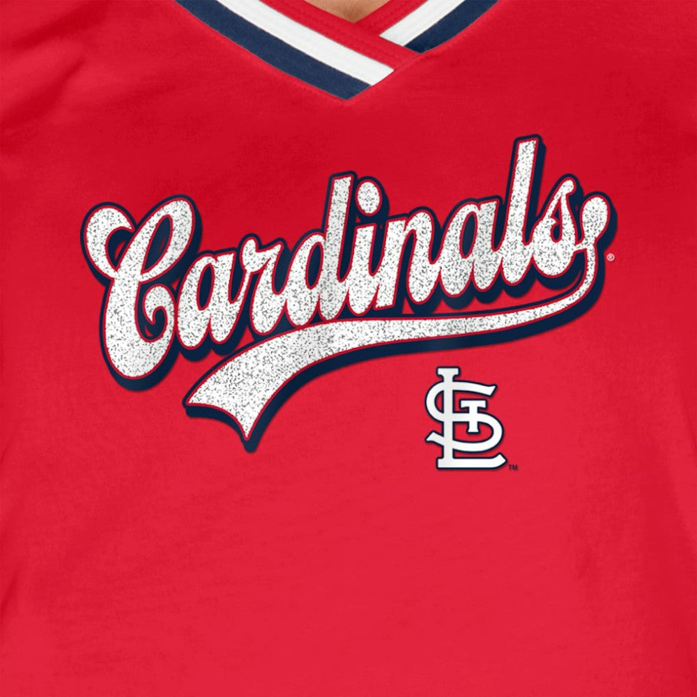 St. Louis Cardinals New Era Women's Gameday Raglan V-Neck T-Shirt - MLB