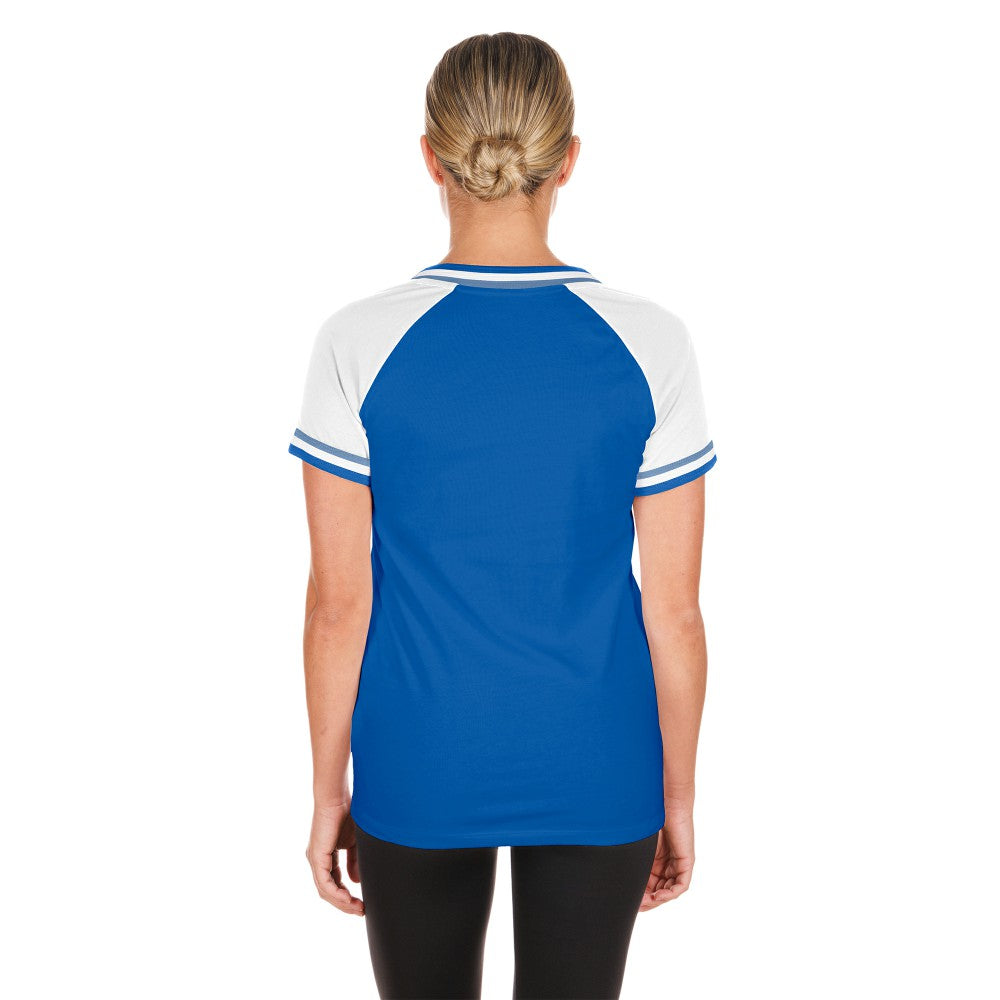Kansas City Royals New Era Women's Gameday Raglan V-Neck T-Shirt - MLB