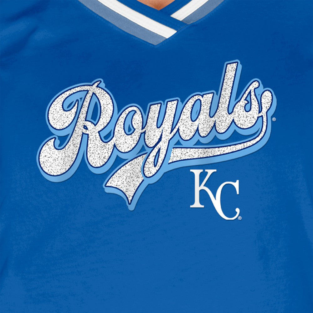 Kansas City Royals New Era Women's Gameday Raglan V-Neck T-Shirt - MLB