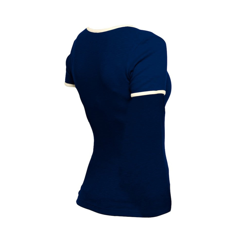 Atlanta Braves New Era Women's Throwback Lace Up T-Shirt - MLB