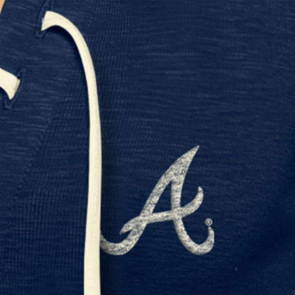 Atlanta Braves New Era Women's Throwback Lace Up T-Shirt - MLB