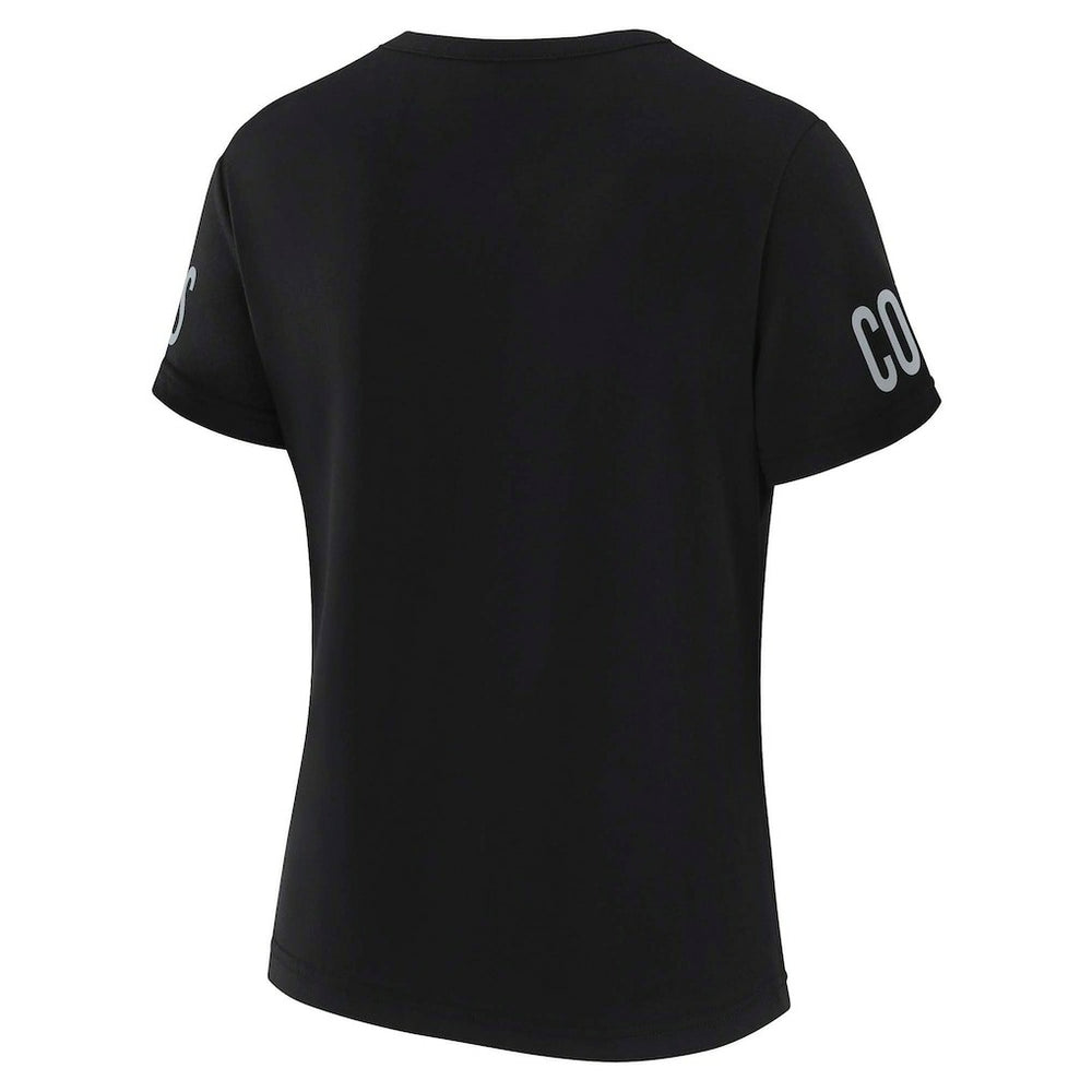 Dallas Cowboys WEAR by Erin Andrews x Gracie Hunt Women's Draft Me Lace-Up T-Shirt Black | NFL