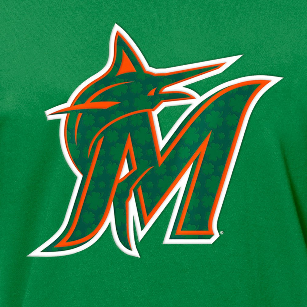 Miami Marlins New Era St. Patrick's Day Shamrock Fill T-Shirt - MLB