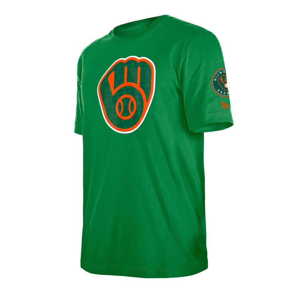 Milwaukee Brewers New Era St. Patrick's Day Shamrock Fill T-Shirt - MLB