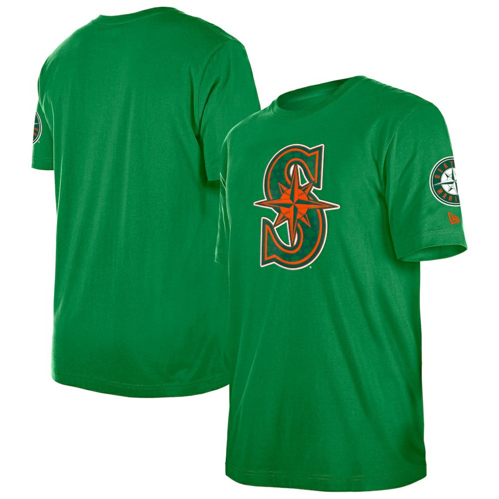 Seattle Mariners New Era St. Patrick's Day Shamrock Fill T-Shirt - MLB