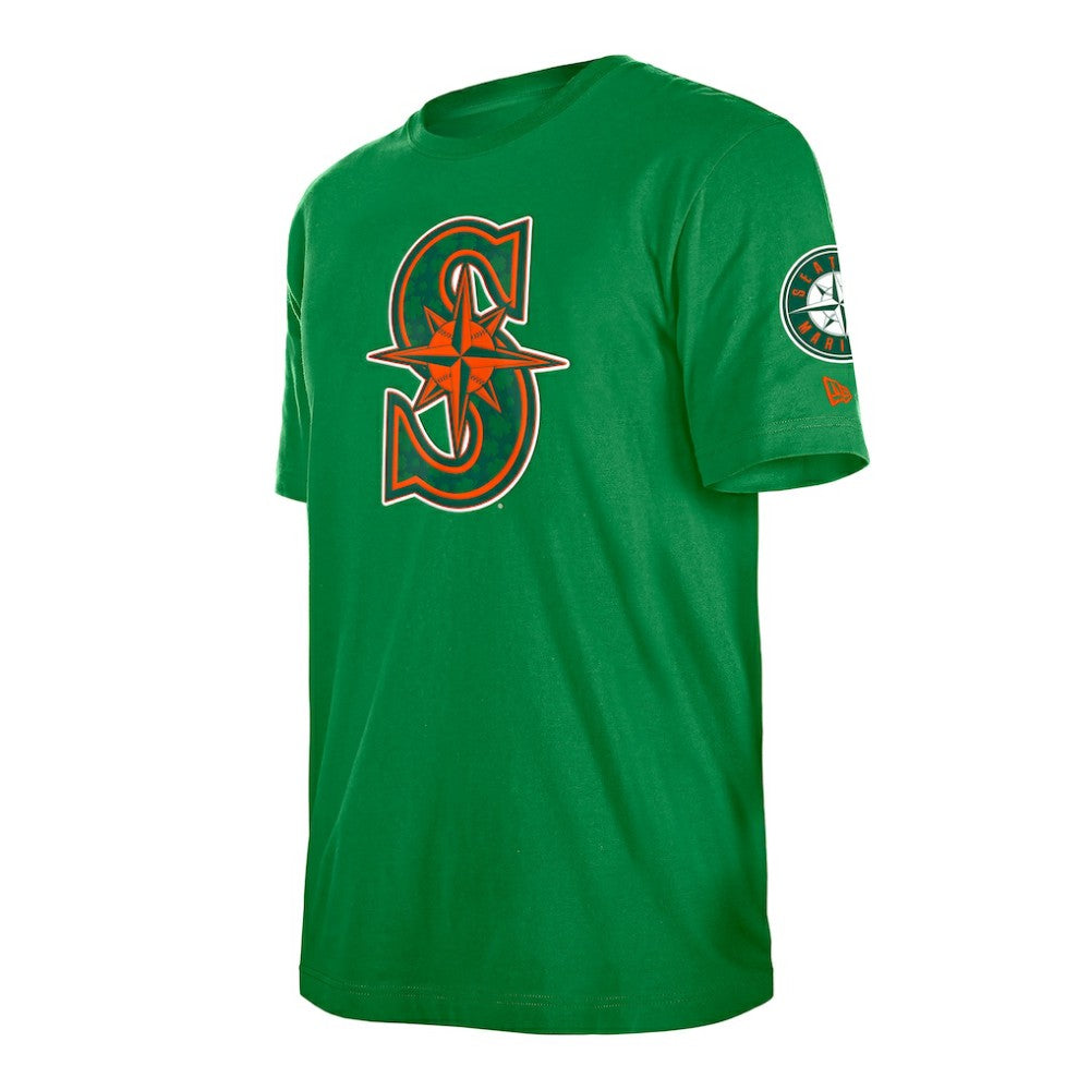 Seattle Mariners New Era St. Patrick's Day Shamrock Fill T-Shirt - MLB
