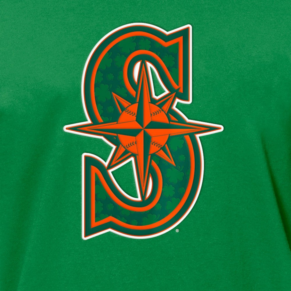 Seattle Mariners New Era St. Patrick's Day Shamrock Fill T-Shirt - MLB